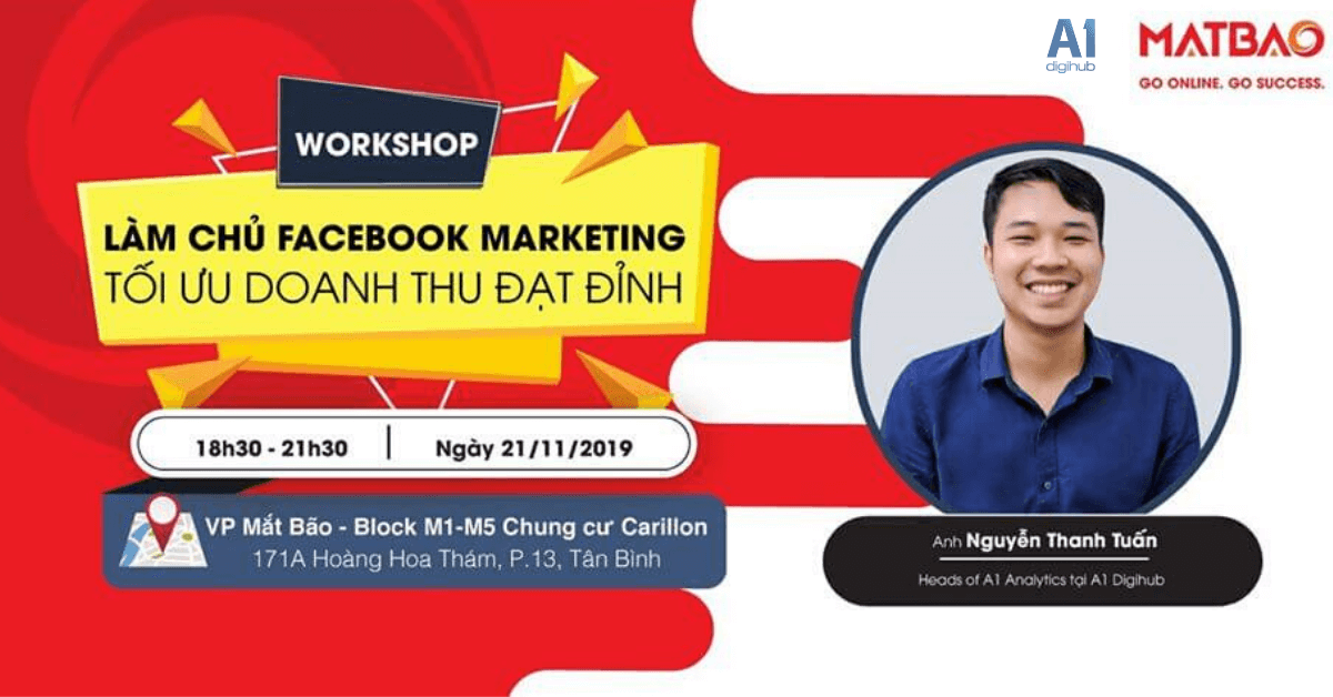 Workshop Làm chủ Facebook Marketing - Tối ưu doanh thu đạt đỉnh